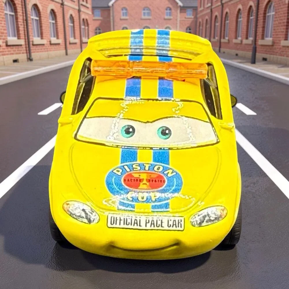 Disney Pixar Cars Charlie Checker Piston Cup Official Pace Car Diecast A71